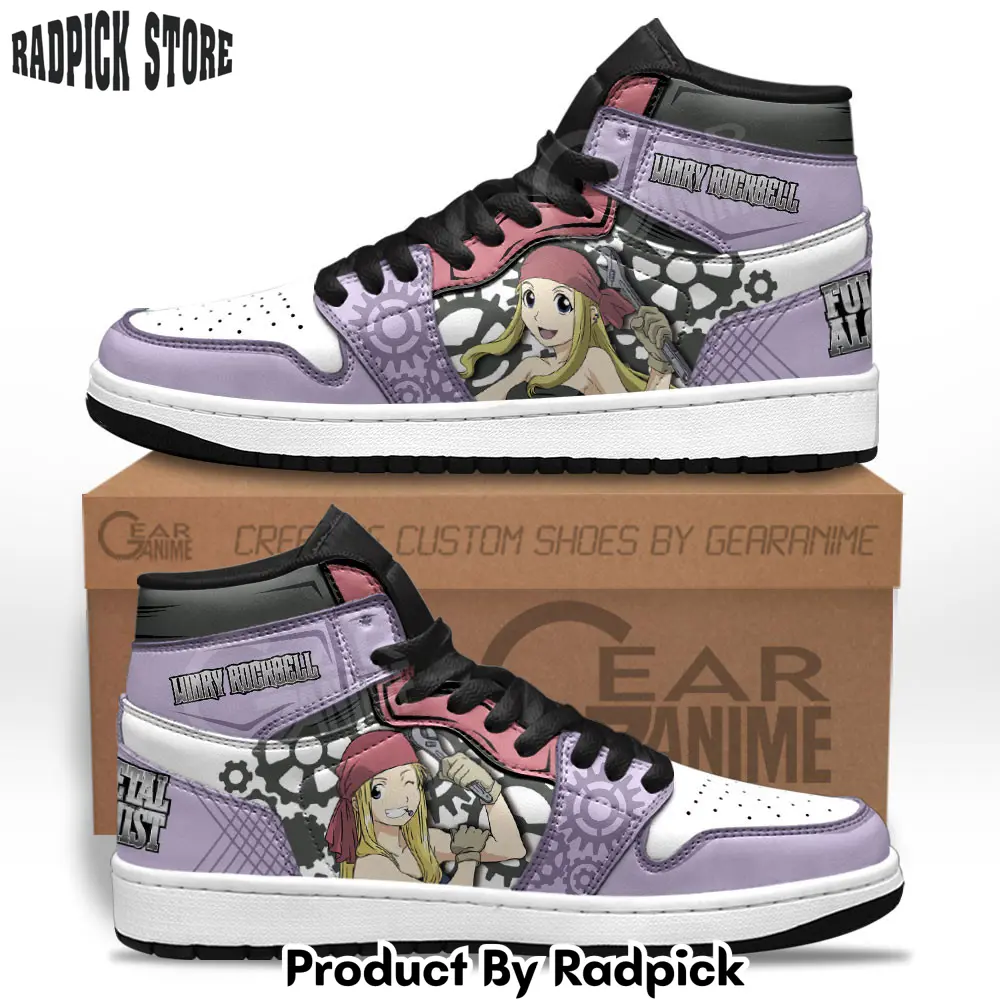 Winry rockbell air jordan high top sneakers anime  rp0357557